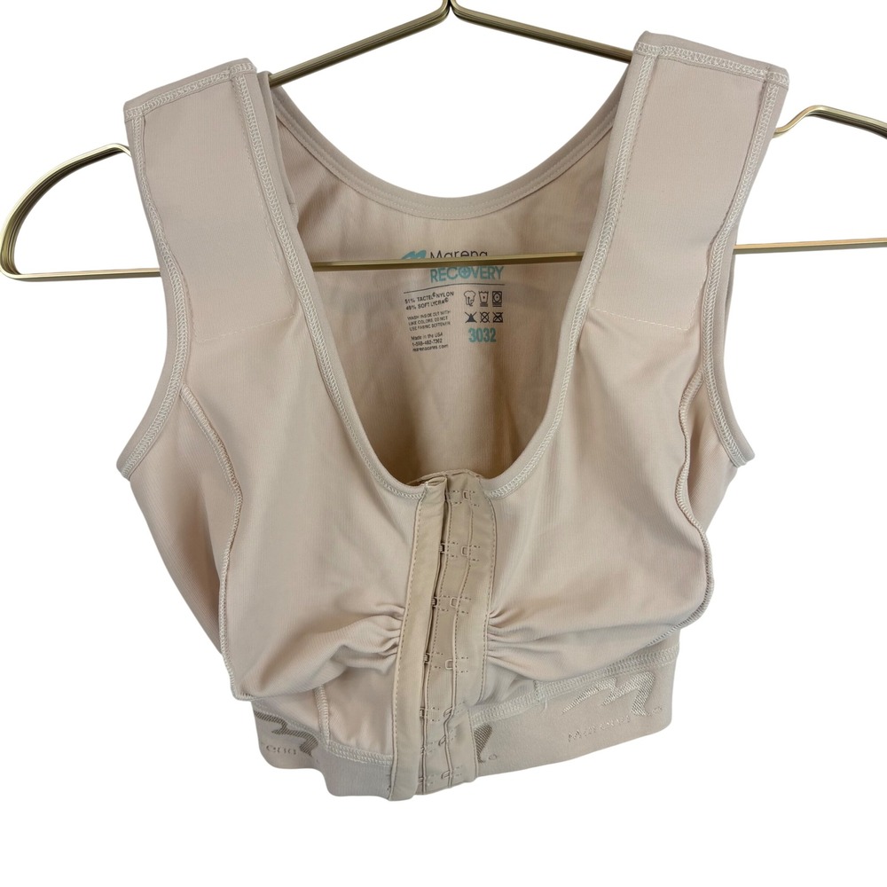 Marena Recovery B01G Post Surgical Compression Bra Beige Nude Size 3032 Small